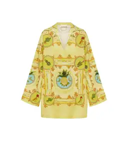 Alémais La Musica Tunic Dress Yellow Print Size AU 16 for rent on The Volte - image 6