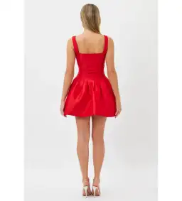 Bianca & Bridgett Alba Mini Dress Red Size AU 12 for rent on The Volte - image 2