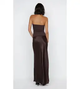 Bec & Bridge Dua Strapless Dress Dark Chocolate Size AU 6 for rent on The Volte - image 3