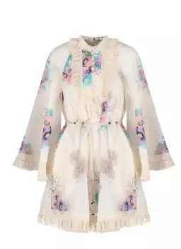 Zimmermann The Jude Lace Trim Swing Dress in Bright Floral Size 4 / AU 16 for rent on The Volte - image 4