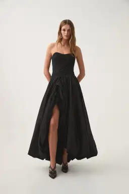 Aje Spatial Maxi Dress Black Size 12 for rent on The Volte - image 0