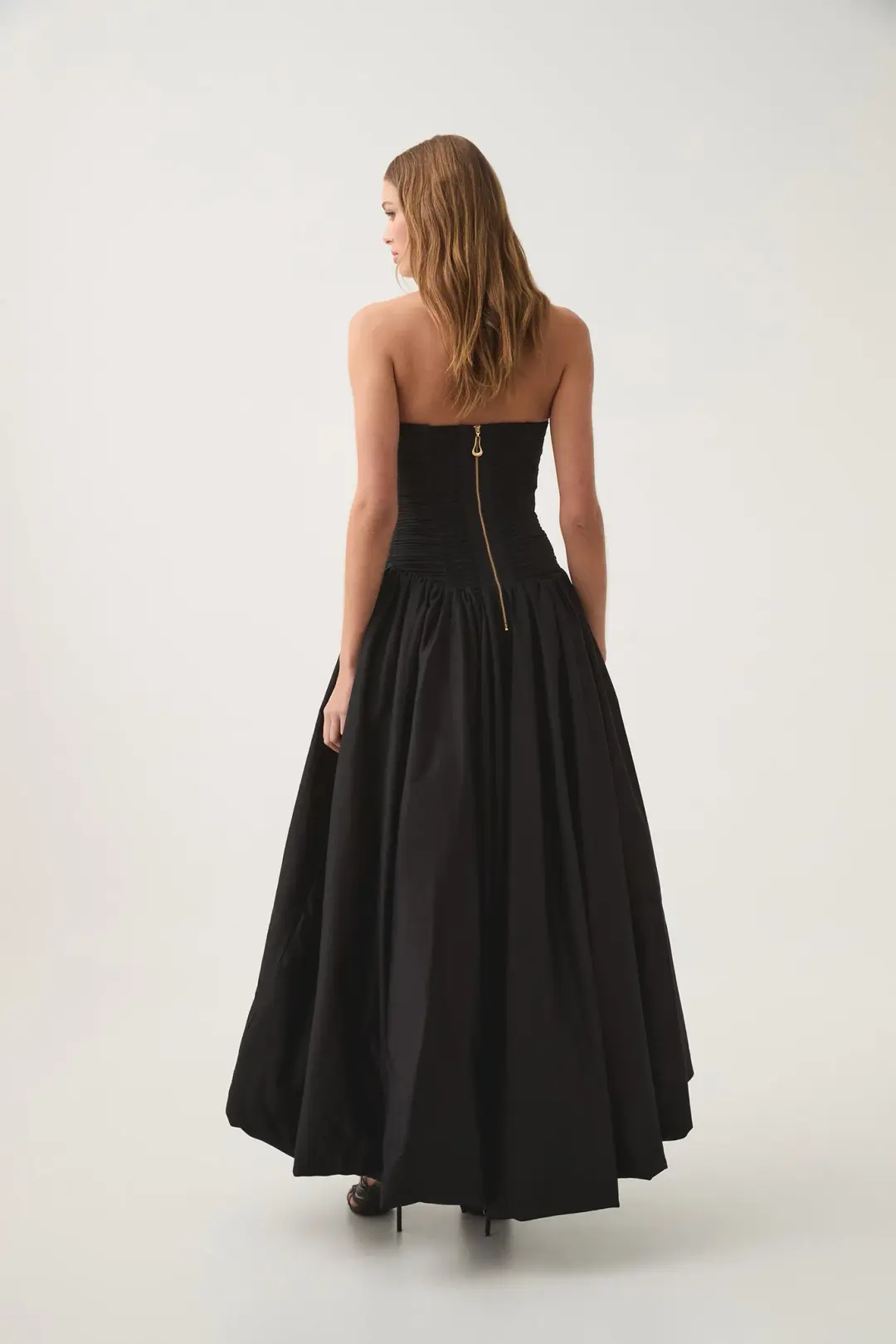 Aje Spatial Maxi Dress Black Size 12 for rent on The Volte - main image