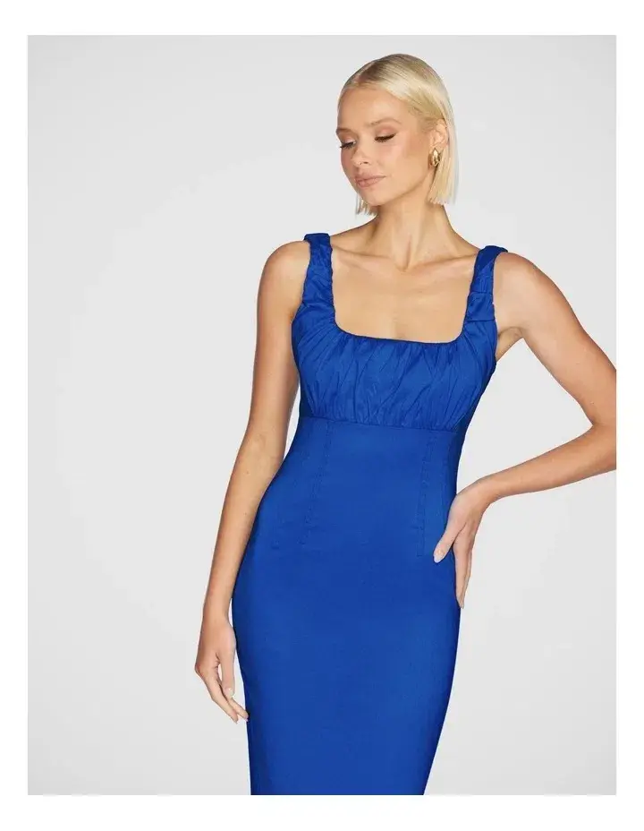 Pilgrim Natalya Square Neck Dress Blue Size 10 for rent on The Volte - main image