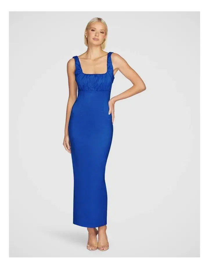 Pilgrim Natalya Square Neck Dress Blue Size 10 for rent on The Volte - main image