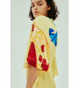 Alémais Dahlia Midi Dress Yellow/Floral Size 16 for rent on The Volte - image 3