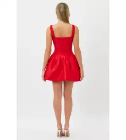 Bianca & Bridgett Alba Mini Dress Red Size AU 6 for rent on The Volte - image 3