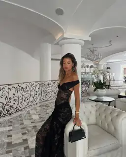 Natalie Rolt Aubrey Dress Black Size 0/AU 6 for rent on The Volte - image 1