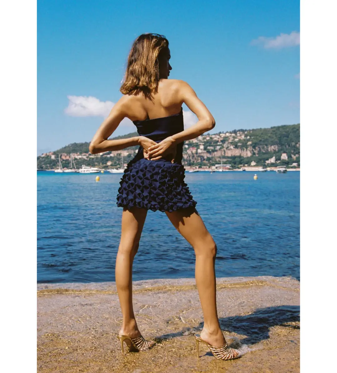 Ance Gria Paloma Mini Dress in Navy Size XS / AU 6 for rent on The Volte - main image