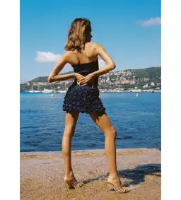 Ance Gria Paloma Mini Dress in Navy Size XS / AU 6 for rent on The Volte - image 2