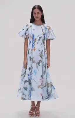 AJE Nova Pleated Midi Dress for rent on The Volte - image 1