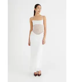 Benni Gabriel Maxi Dress White Size AU 6 for rent on The Volte - image 1