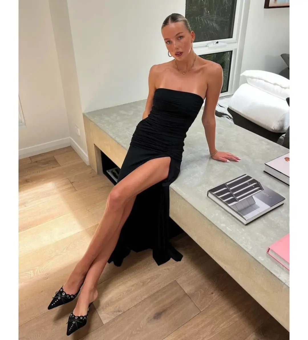 Mode Mila Remi Dress Onyx Size S / AU 8 for rent on The Volte - main image