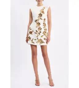 Rebecca Vallance Versailles Mini Dress in Ivory Size AU 10 for rent on The Volte - image 2