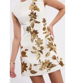 Rebecca Vallance Versailles Mini Dress in Ivory Size AU 10 for rent on The Volte - image 5