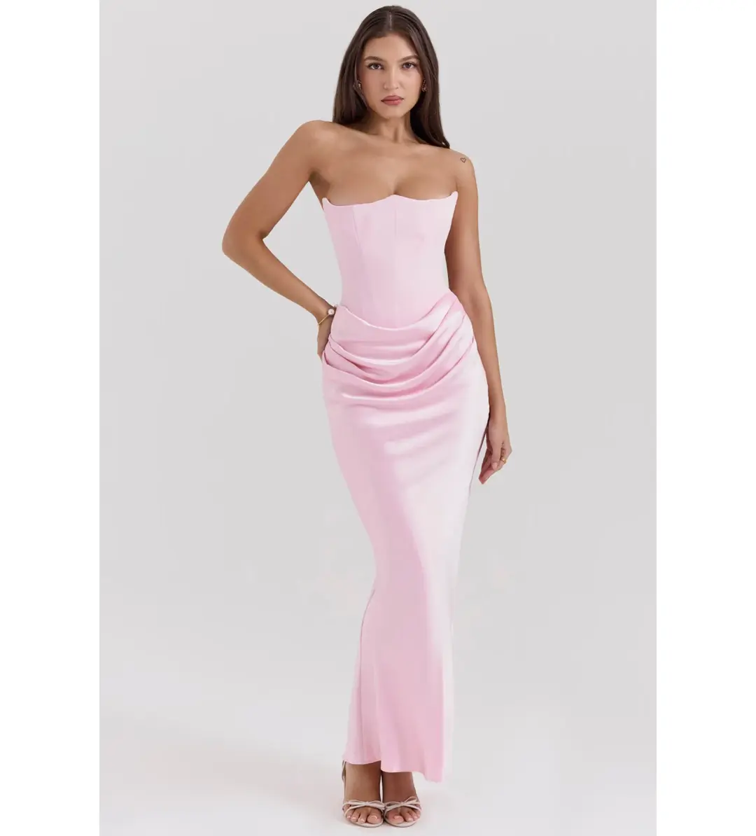 House of CB Persephone Dress in Rose Size S / AU 8 for rent on The Volte - main image