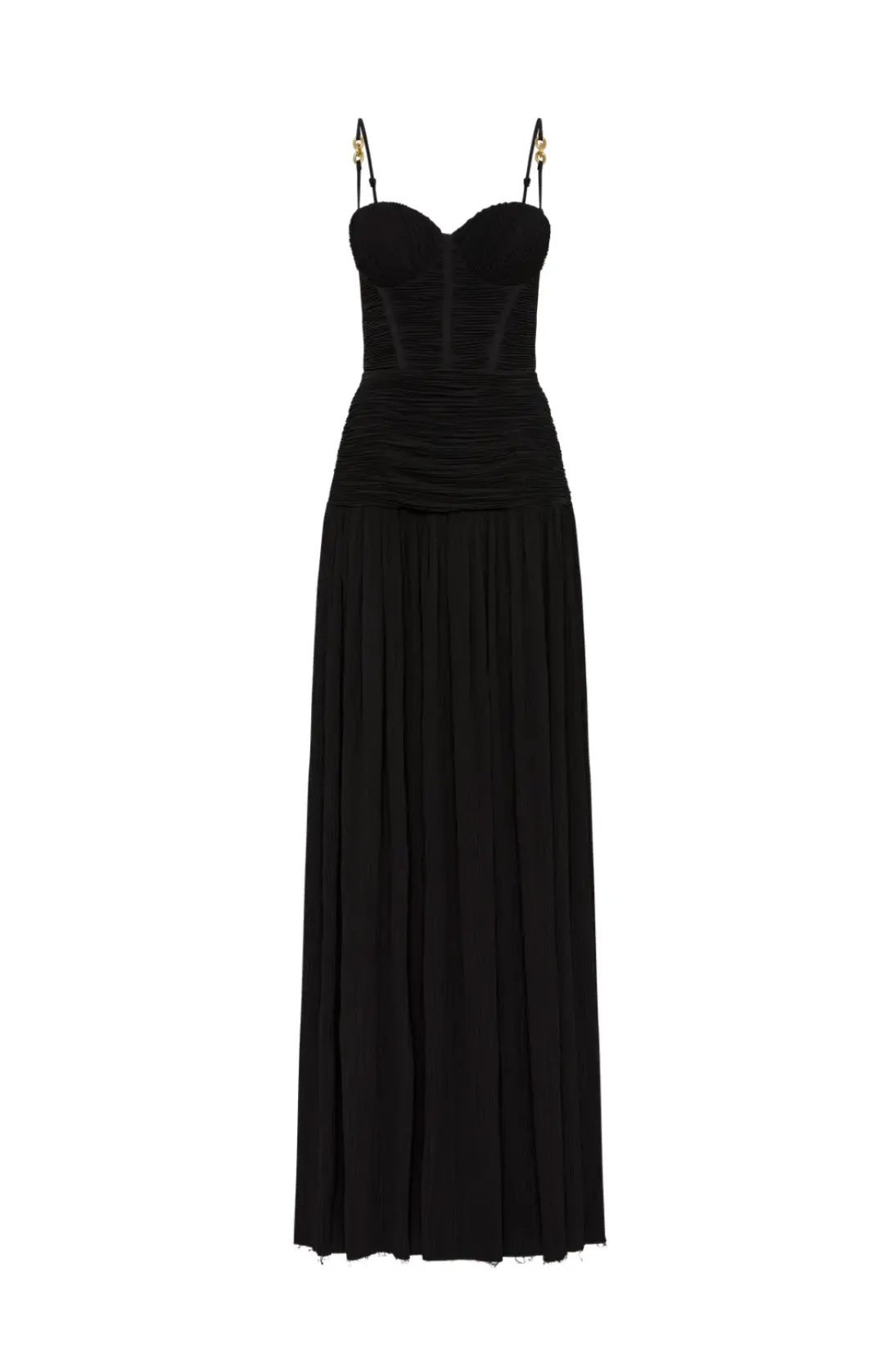 Manning Cartell Double Time Pleat Maxi Dress Black Size AU 10 for rent on The Volte - main image