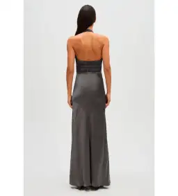 Misha Celine Satin Maxi Dress in Pewter Size 6/XS for rent on The Volte - image 5