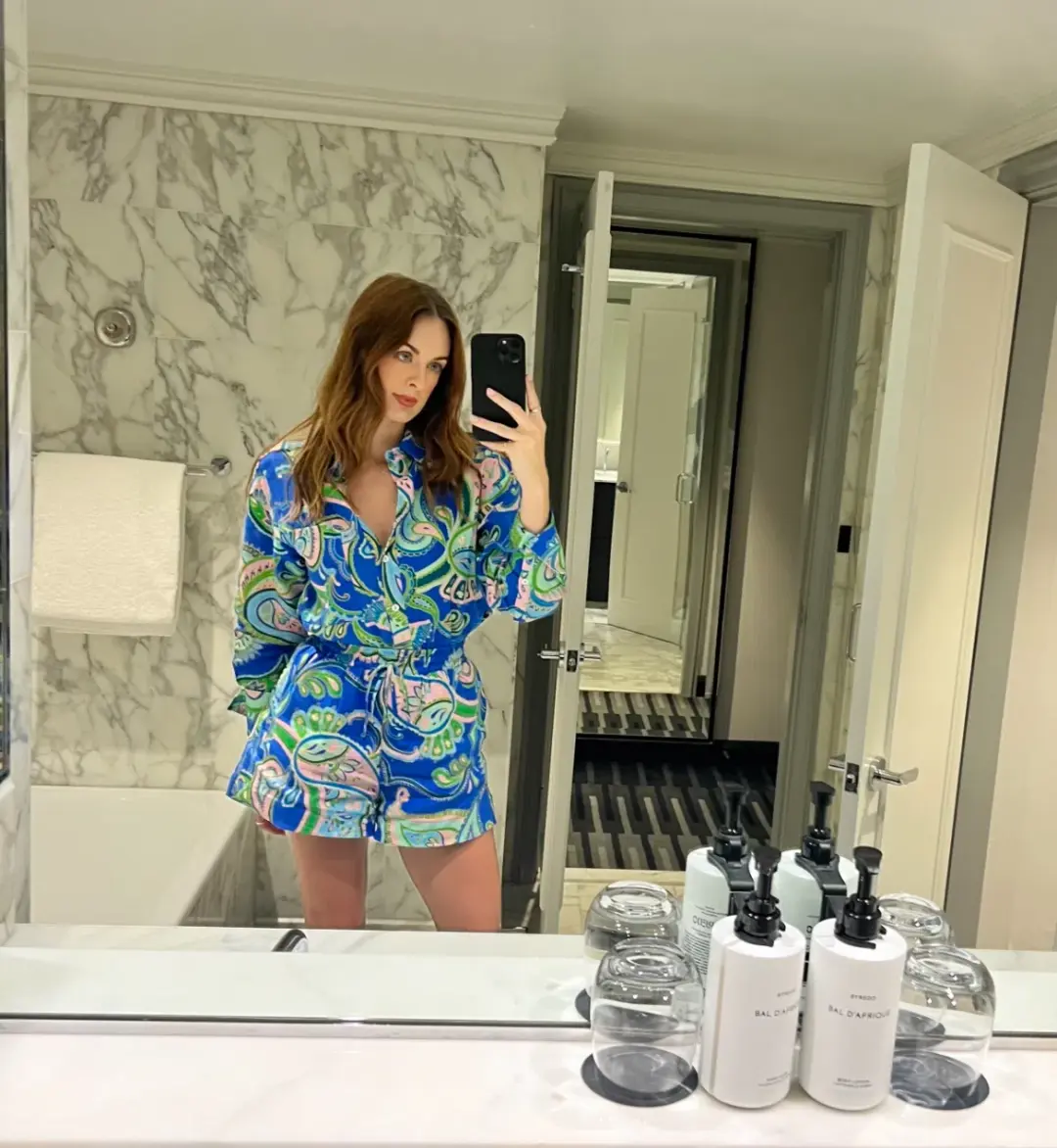 Sheike Balearic Sea Linen Shirt and Short Set Print Size 10 for rent on The Volte - main image