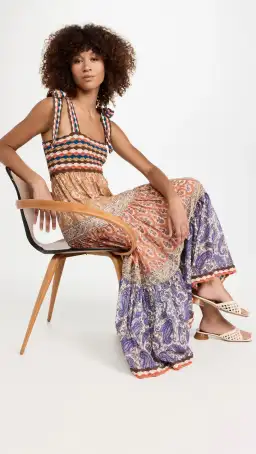 Zimmermann Devi Crochet Midi Dress Spliced Size 1 / AU 10 for rent on The Volte - image 5