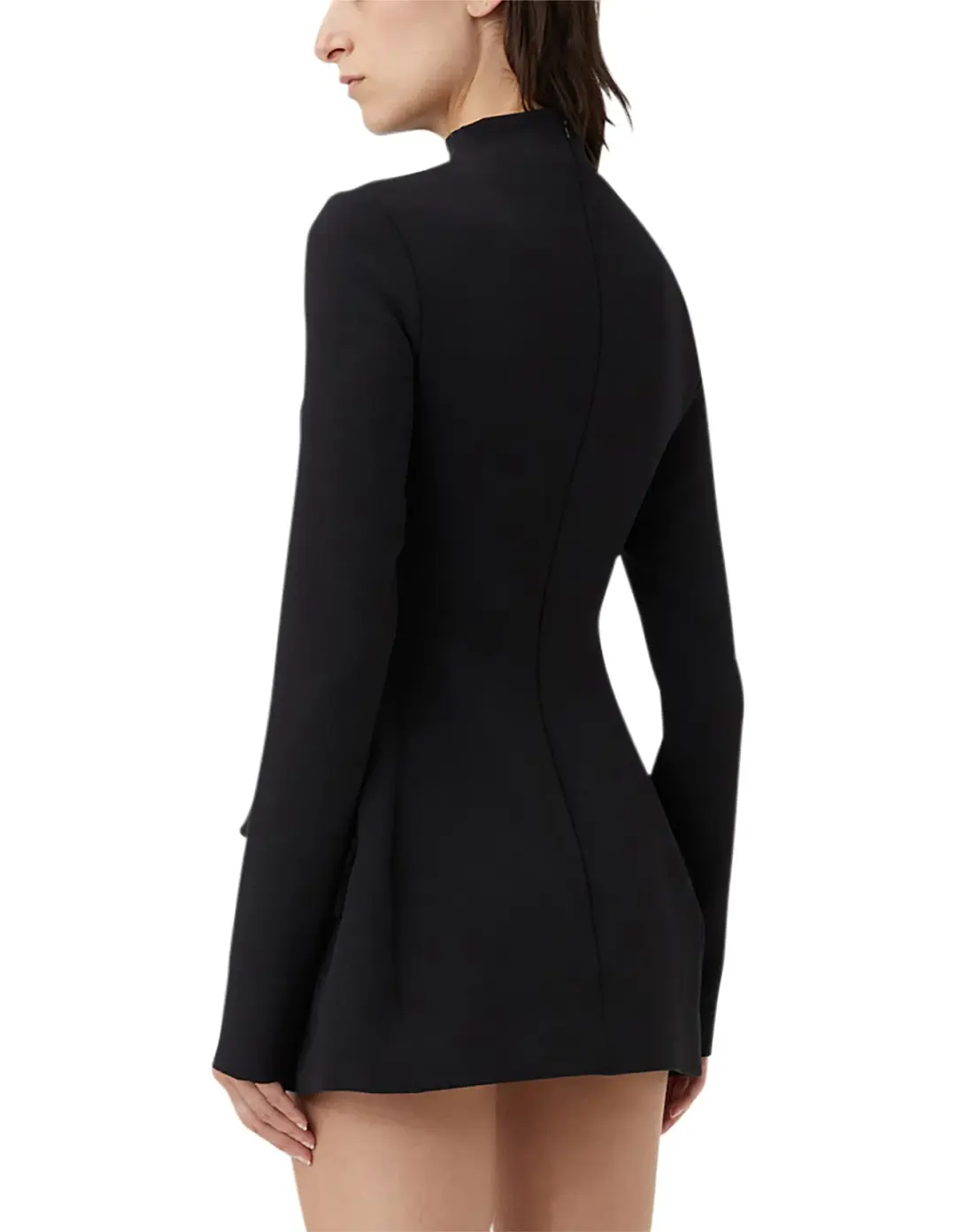 Camilla & Marc Ilona Long Sleeve Mini Dress Black Size 6 for rent on The Volte - main image