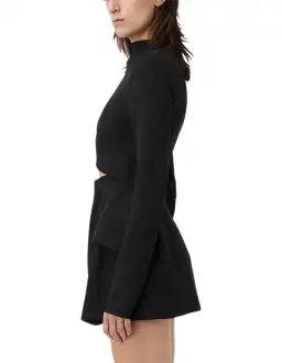Camilla & Marc Ilona Long Sleeve Mini Dress Black Size 6 for rent on The Volte - image 4