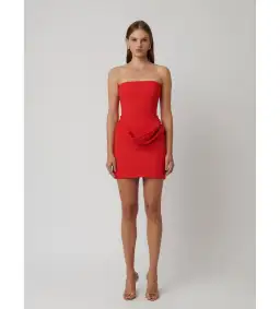 Effie Kats Womens Merci Mini Dress Cherry Red Size XS / AU 6 for rent on The Volte - image 1