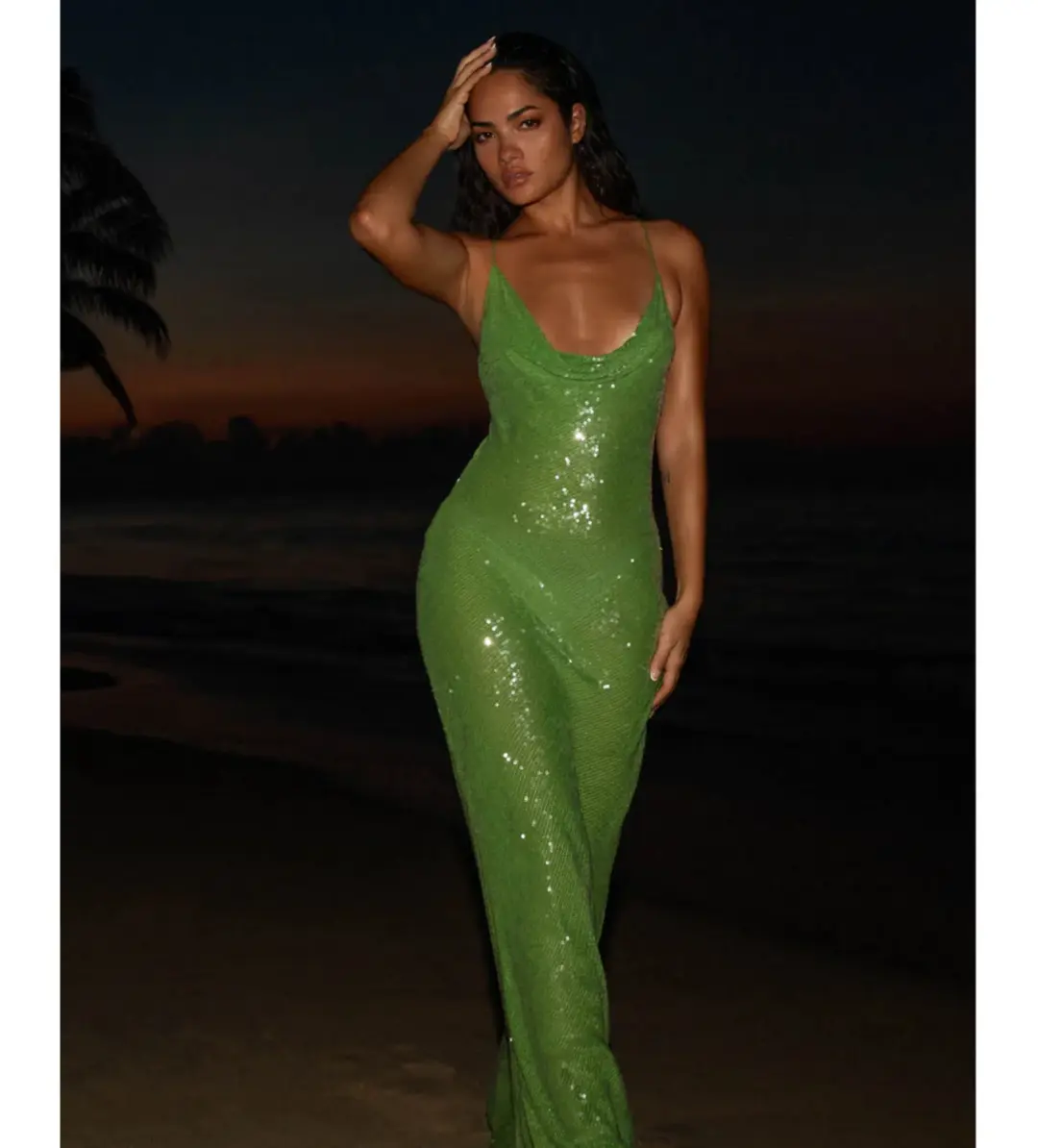 Rat & Boa Gaia Dress Green Size AU 8 for rent on The Volte - main image