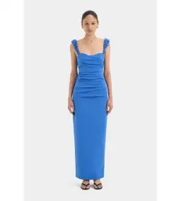 Sir The Label Azul Balconette Gown in Cobalt Blue Size 1 / AU 8