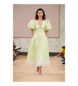 Aje Botanical Applique Midi Dress Ivory/Citrus Yellow Size M / AU 10 for rent on The Volte - image 2