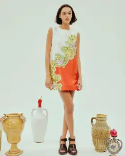 Alemais Sierra Mini Dress Print Size AU 8