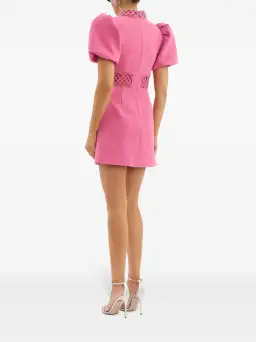 Rebecca Valance Aubree Collar Mini Dress Rose Pink Size 8 for rent on The Volte - image 3
