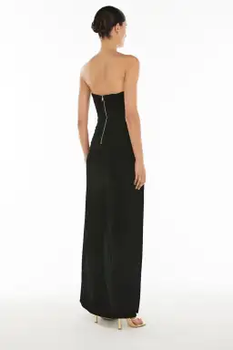Manning Cartell Double Time Pleat Strapless Dress in Black Size 8 for rent on The Volte - image 3