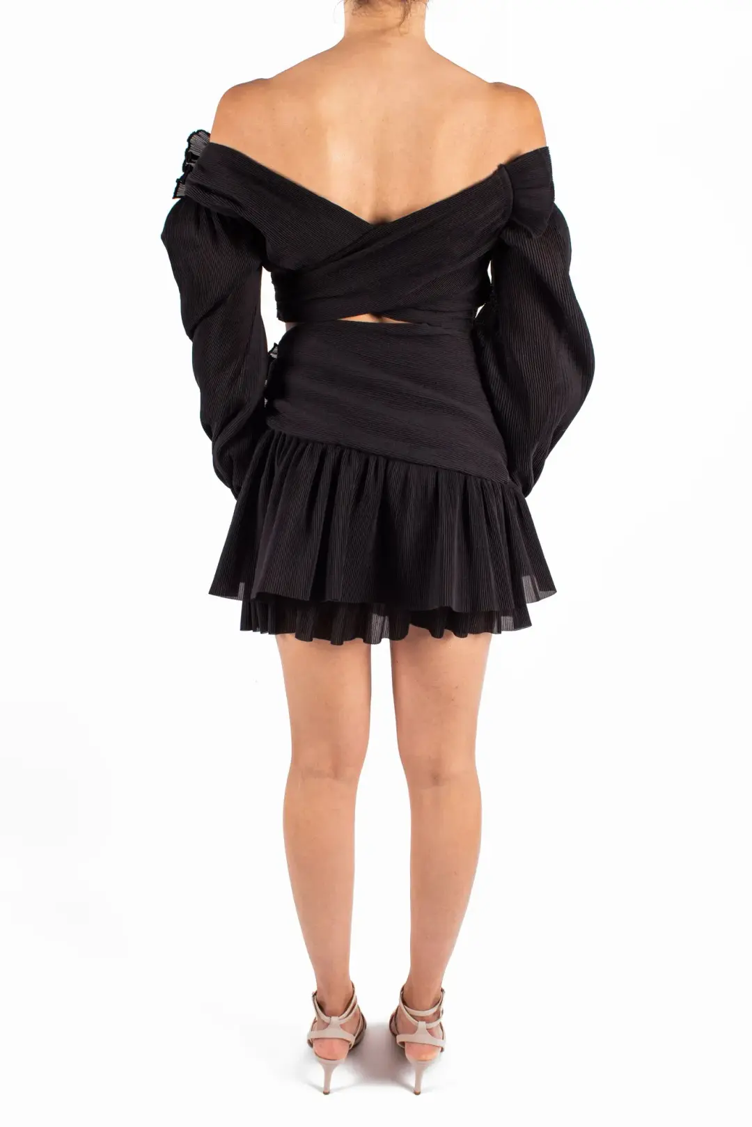 Zimmermann Golden Surfer Mini Dress in Black Size 0 / AU 8 for rent on The Volte - main image