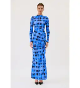 Suboo Shibari Midi Dress Blue Size M / AU 10