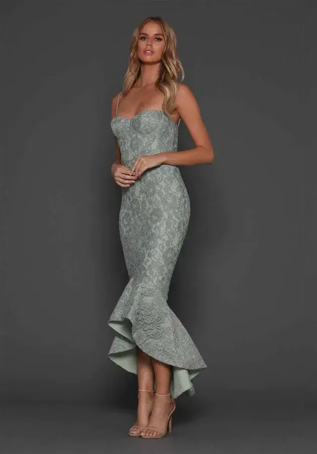 Elle Zeitoune Dresses The Maxwell Dress Green Size AU 14 for rent on The Volte - main image