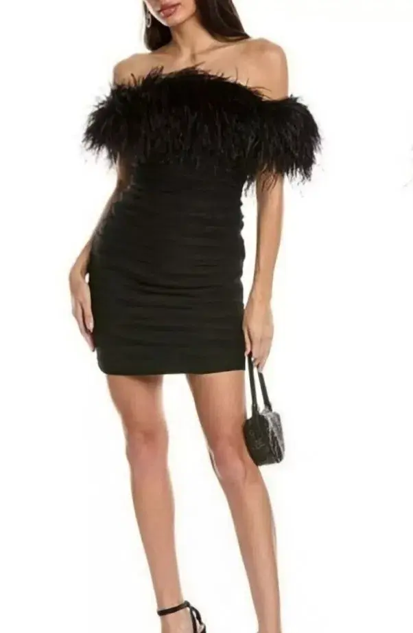 Rachel Gilbert Zion Mini Dress Black Size 1 / AU 8 for rent on The Volte - main image