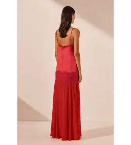 Shona Joy Moraya Dropped Waist Dress Chilli Red Size AU 10 for rent on The Volte - image 3