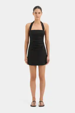Sir the Label Noemi Halter Mini Dress Black Size 2 / AU 10