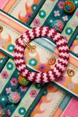 Zimmermann Ginger Buttoned Mini Dress Pink Multi Floral Size 1 / AU 10 for rent on The Volte - image 4