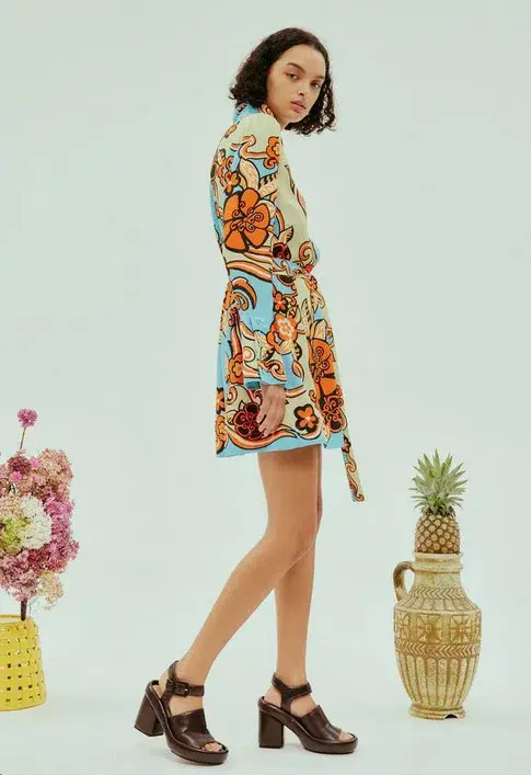 Alémais Ondine Mini Dress Multi Size 16 for rent on The Volte - main image