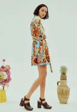 Alémais Ondine Mini Dress Multi Size 16 for rent on The Volte - image 4