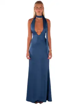 I Am Delilah Margot Maxi Dress in Midnight Blue Size XS / AU 6 for rent on The Volte - image 1