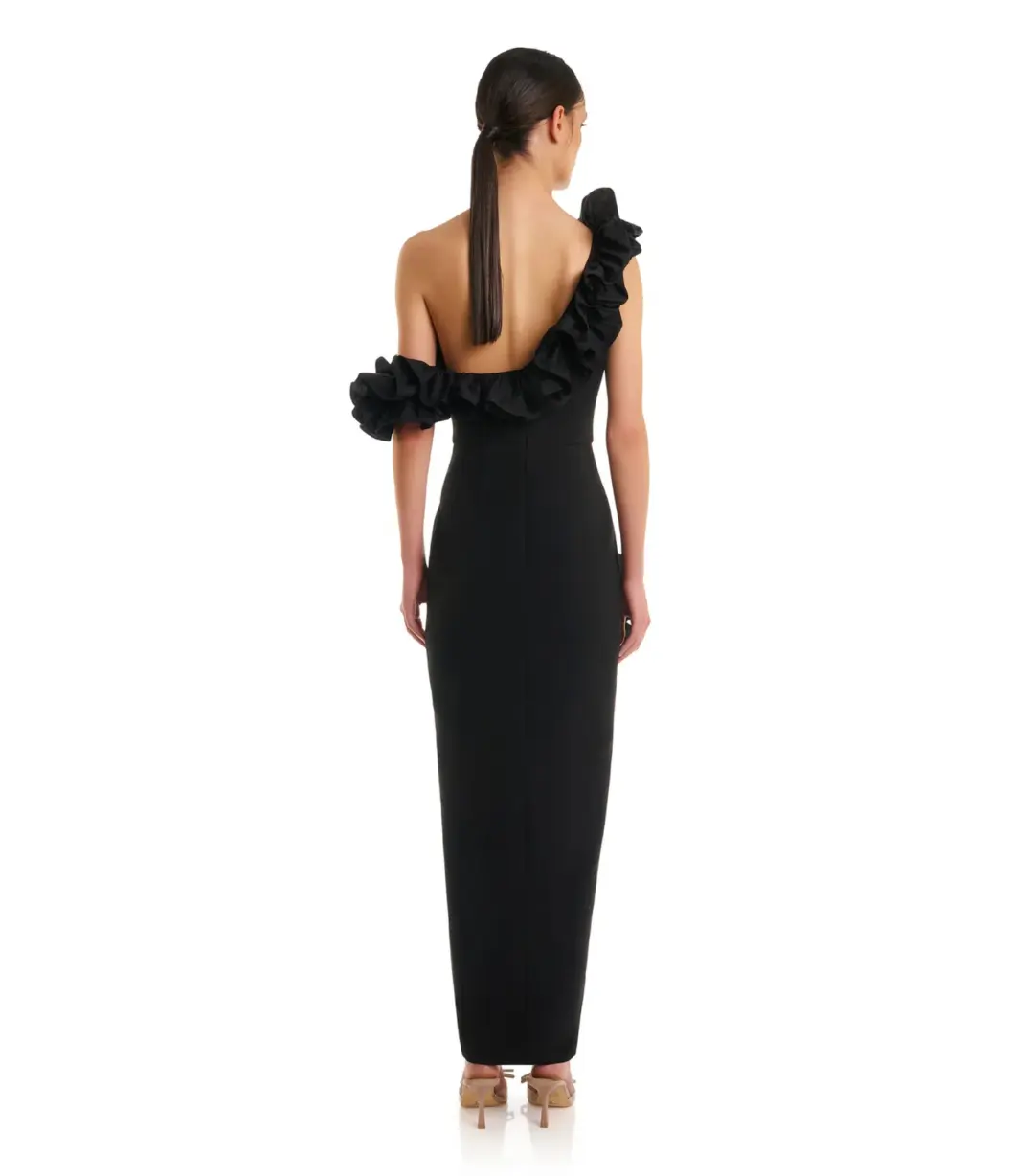 Eliya The Label Rosanna Dress in Black Size XL / AU 14 for rent on The Volte - main image