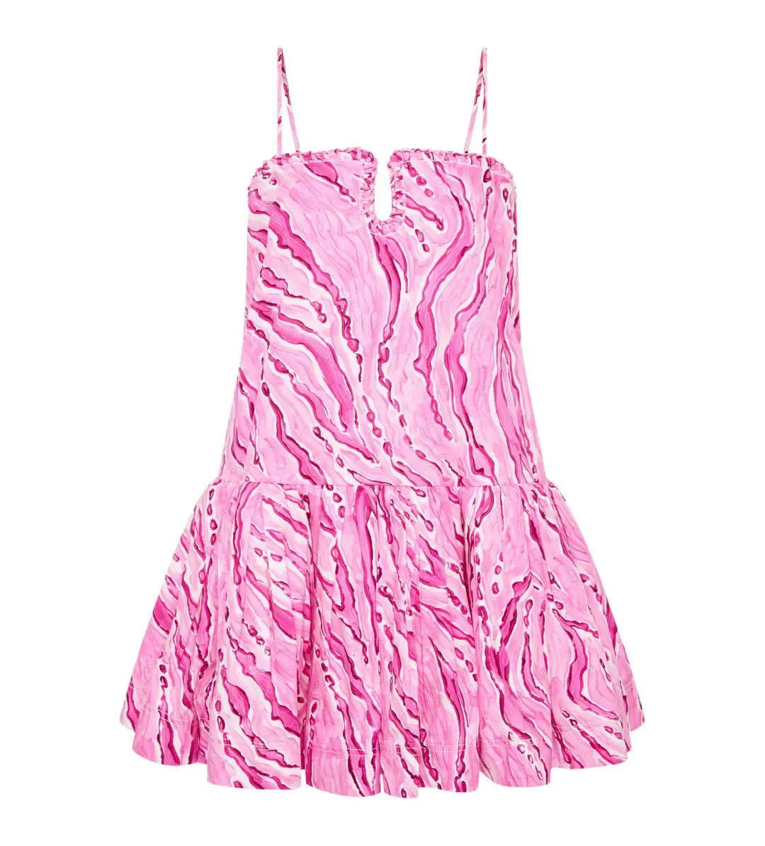 Aje Willow Sweetheart Mini Dress in Dappled Flame Size AU 10 for rent on The Volte - main image