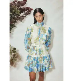 Alémais Skye Patchwork Mini Dress Multi Size AU 16 for rent on The Volte - image 2