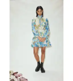 Alémais Skye Patchwork Mini Dress Multi Size AU 16 for rent on The Volte - image 1