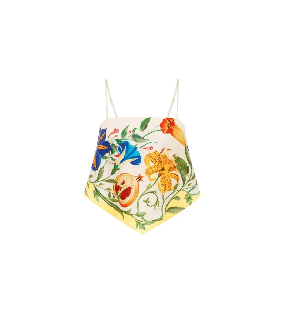 Alemais Flores High Waisted Short and Scarf Top Set Print Size AU 8 for rent on The Volte - main image