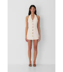 The Wolf Gang Irida Vest Dress Ivory Size AU 8