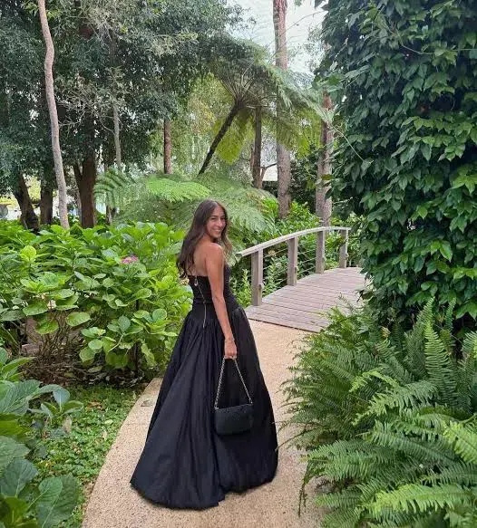 Aje Violette Bubble Hem Maxi Dress Black Size AU 10 - Image 7