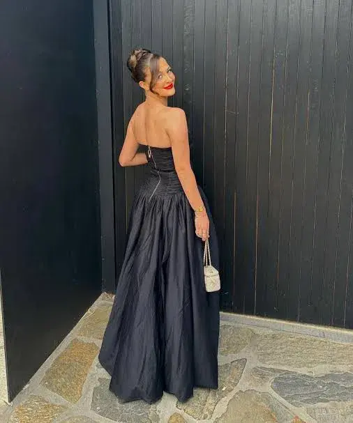 Aje Violette Bubble Hem Maxi Dress Black Size AU 10 - Image 6